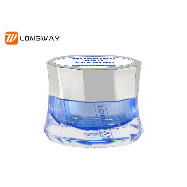 Luxury Plastic Cream Jars , Durable 50ml Cosmetic Containers Skirt Type
