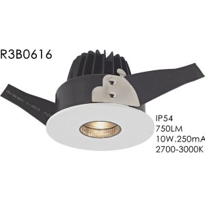 China High CRI 3000K IP54 Led Cob Downlight 10w cut out 83mm 750LM  for Indoor / Outdoor R3B0616 on sale