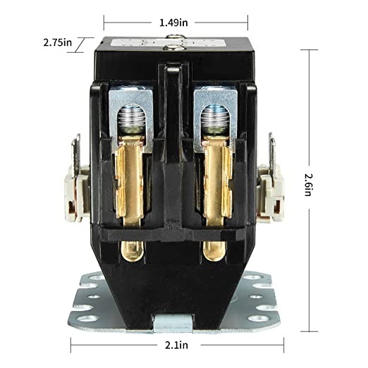 Quality 2 Pole AC Contactor 40Amp 24V Coil Air Conditioner Compressor Contactor wholesale