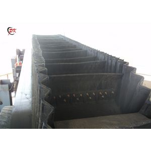 Corrugated Sidewall Belt Conveyor / Steeply Inclined Vertical Belt Elevator