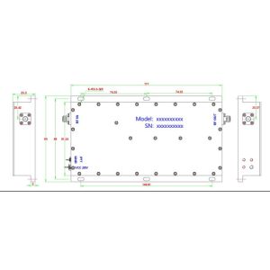 50W RF Power Amplifier Module NXPA9.5 10.5GHz Customized