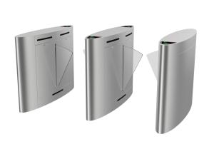 China QR Code Reader Auto Access Control Turnstile Gate Flap Barrier on sale