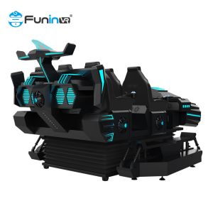 6 Seats 9D VR Roller Coaster Simulator With Realistic Temperature And Wind