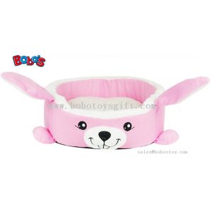 Cheap Warm Soft Plush Cartoon Rabbit Shape Pet Bed for Puppy Cat Dog for sale