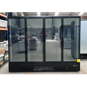 Cheap Self Contained Glass Swing Door Merchandiser Freezer With LED Interior Lighting for sale