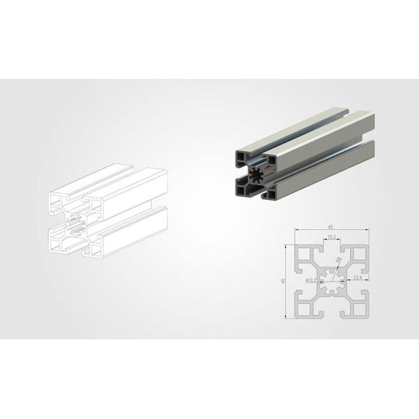 4080 T Slotted Aluminium Extrusion Profile 45 Series Customized