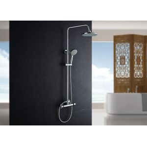 Copper Round Tube Waterfall Shower System , Bathroom Shower Set Precise ROVATE