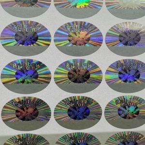 Custom Laser Hologram Label Adhesive Holographic Sticker Printing