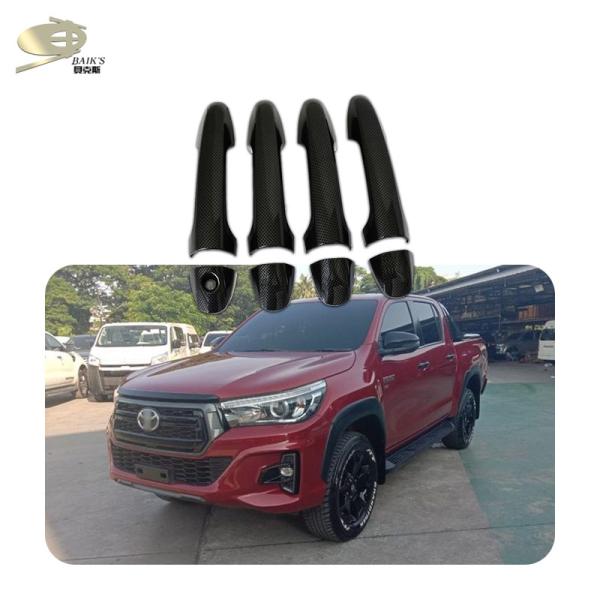 Toyota Hilux Revo 2015 2016 Exterior Body Kits Fog Light Door Handle Cover Insert With Led
