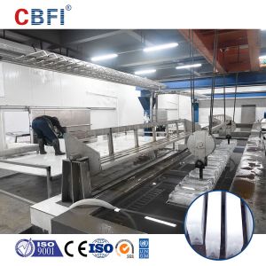 R507/R404a Saltwater Block Ice Machine , Meat Fish Cooling Ice Block Making