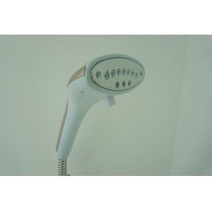 220 V Easy To Grip Handheld Clothes Steamer Travel 60 Hz With Folding Hanger