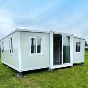 Double Wing Steel Structure Fireproof Container House 2 Bedroom Expandable