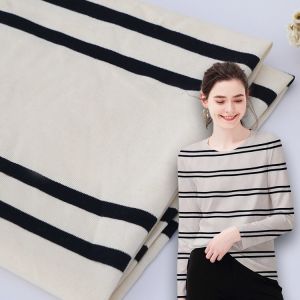 China Double Yarn Comfortable Environmentally Friendly Healthy Striped Cotton Fabric For Long Sleeve Clothes on sale