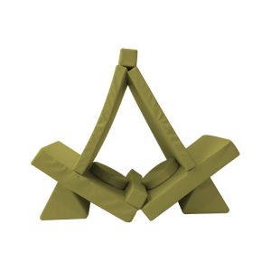 Half Cylinder Triangle Rectangle 10PCS Modural Foam Play Mat Couch Play