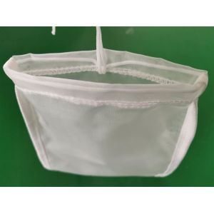 Food Grade Nut Milk Strainer Bag , Mesh Strainer Bag Plain Weave Low Elongation