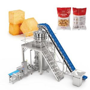Popcorn Chicken Multi-Function Irregular Shape Bagging Machine Automatic Stand
