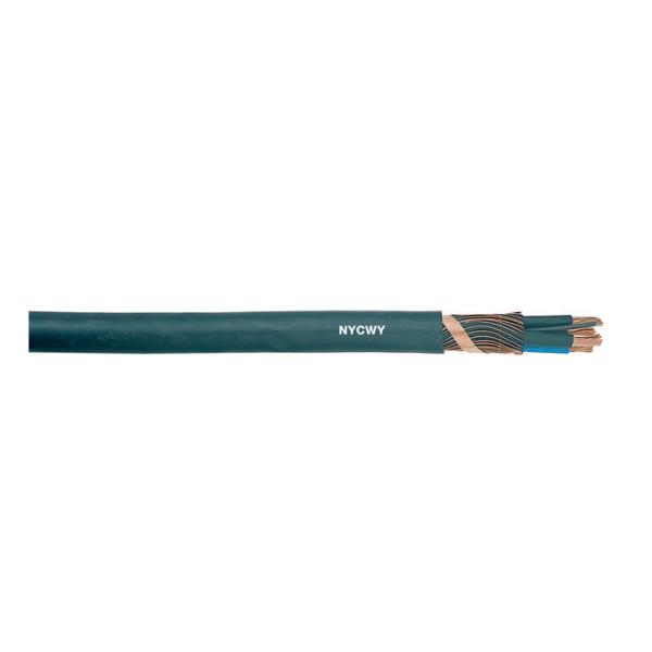NYCWY Bare Copper Solid Conductor LV Cable , PVC Underground Low Voltage Power Cable