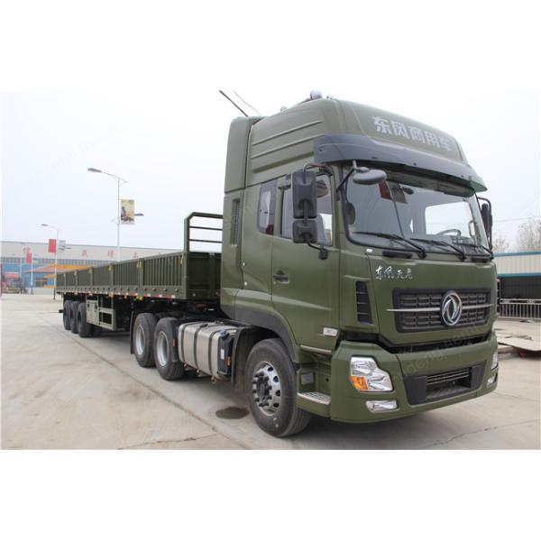 40 Tons High Strength Steel Livestock Trailers Custom Height With LED Light