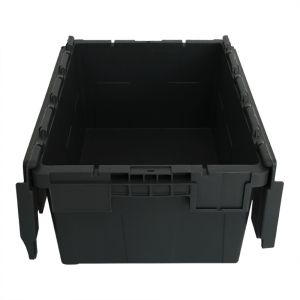 Customized Color Solid Plastic Moving Crate for Stacking and Nesting in