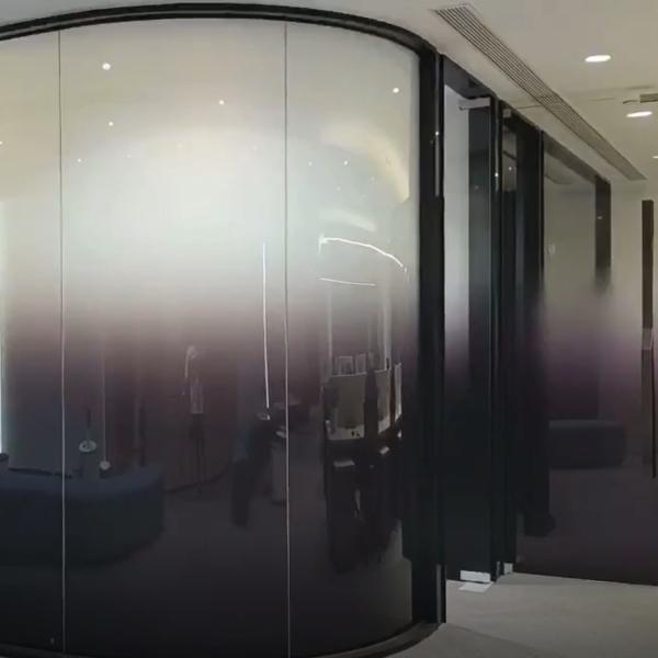 Quality Gradient Change Pdlc Film Smart Glass Customized For Office Wall wholesale