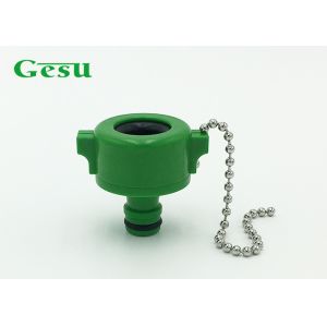 Cheap Rubber Quick Plastic Tap Connector , Universal Hose Pipe Tap Connector Green Black for sale