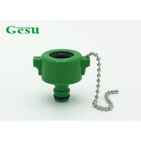 Rubber Quick Plastic Tap Connector , Universal Hose Pipe Tap Connector Green