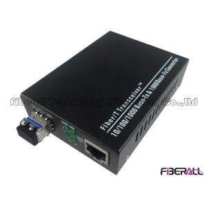 RJ45 LAN Port Fiber Media Converter Gigabit Ethernet With One SFP Slot