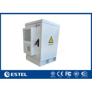 Cheap One Front Door IP55 Outdoor Cabinet With 16U User Space Cooling With Air Conditioner for sale