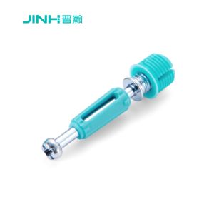 China Cam Lock Dowel & Expansion Anchor Kit JH-2160 for 15mm+ Panel Furniture - Blue Zinc Plated, Nylon Sleeve, 12N Torque on sale