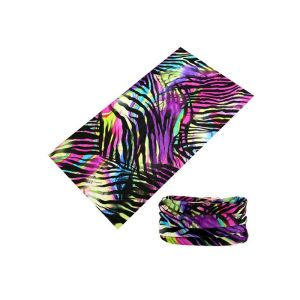 Colorful Lines Style Polyester Seamless Original  Headwear 25*50CM