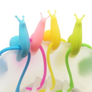 4pcs BPA- Free Custom Logo Printed Colorful Genuine Reusable Silicone Tea Bag