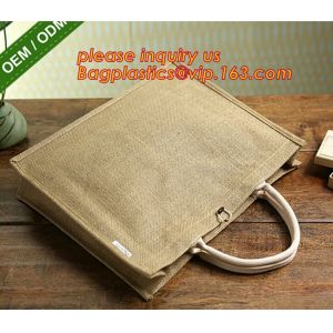 Heavy hold support Jute bag OEM Customized printing waterproof and reusable jute
