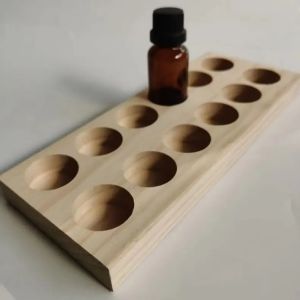 Wooden Essential Oil Display Stand Tabletop Essential Oils Perfume Storage Racks