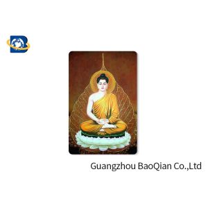 Buddha Religion Premium 3D Lenticular Card PET / PP Motion Effect Printing