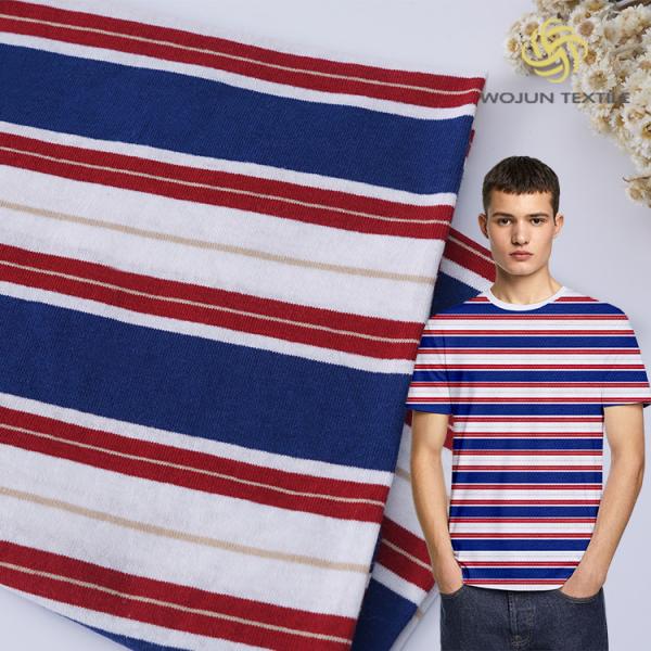 Quality Plain Soft And Linen Cotton Striped Material Fabric For Polo Shirt wholesale