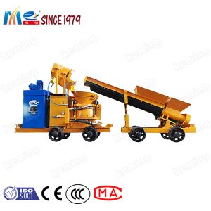 13Kw Shotcrete Spraying Machine With Screw Feeder And Mixer Gunite Machine