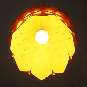 Rattan hanging lamp Pine Shape Chandelier For Indoor Kitchen Dining room