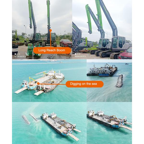 Q355B 18M CAT HITACHI Long Reach Boom For Excavator