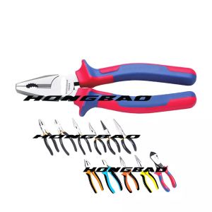 Cheap High Quality Drop Forged Ergonomics Soft Handle 6”7&quot;8&quot;Germany Type Linesman Nipper Pliers Functional Combination Pliers for sale