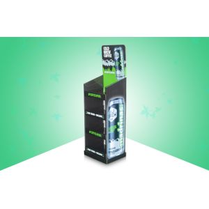Strong 4 Shelf Cardboard Pop Displays For Coffee , Cardboard Floor Displays