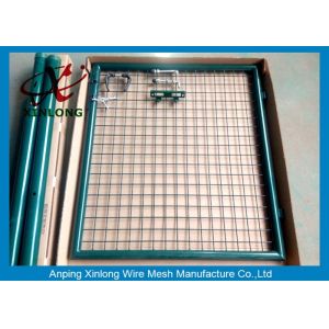 Hot Dipped Welded Fence Gate With Stainless Steel Lock OEM Acceptable