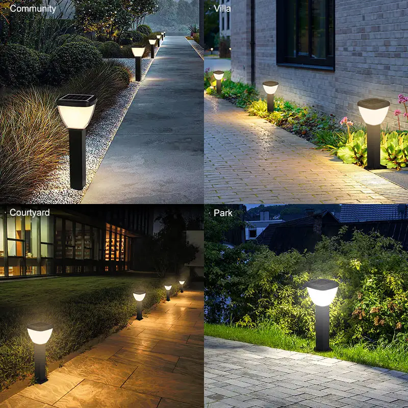 Solar Lawn Light with 5W Monocrystalline Silicon Panel 3.2V/8AH Lithium Battery