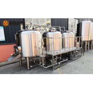 China PLC Control Microbrewery Brewing Equipment With steam heating for brewpub on sale