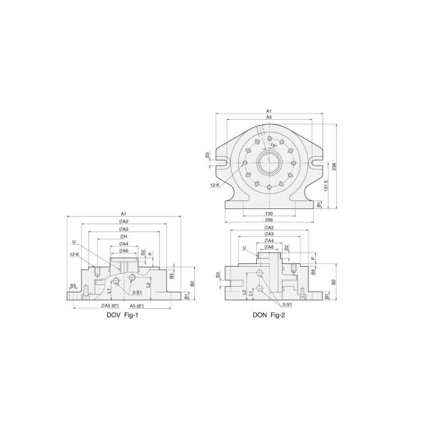 DV DN Series Vertical and horizontal stationary power chuck