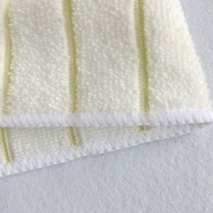 30cm*30cm color stripe cationic kitchen cleaning microfiber cloth，stripe drying