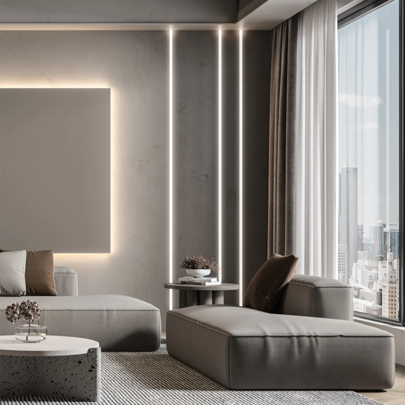 China Recessed Aluminum LED Profile with  PC PMMA Cover  width12mm high12mm on sale