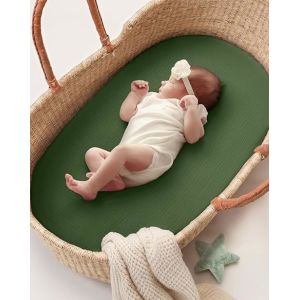 Gauze Bassinet Sheet Set Ultra Soft Modern Style With Multiple Colors