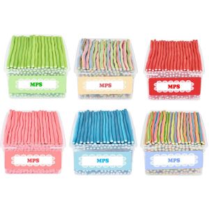 China Long Sweets lemon Sour Straw Candy Mixed Fruit Sweet Long Straw on sale