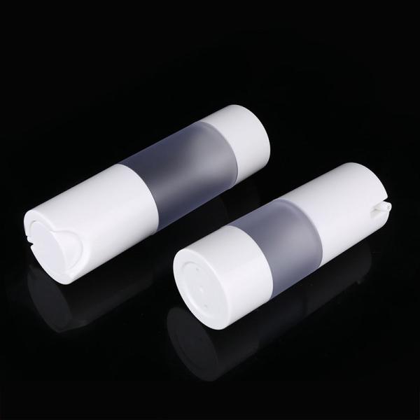 Frosted White Plastic Slide Nozzle Airless Cosmetic Bottles