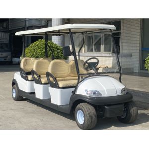 China 6-Seat Electric Golf Cart Aluminum Body Custom Color with 48V Lithium/Lead Acid Battery Strong Climbing Ability on sale